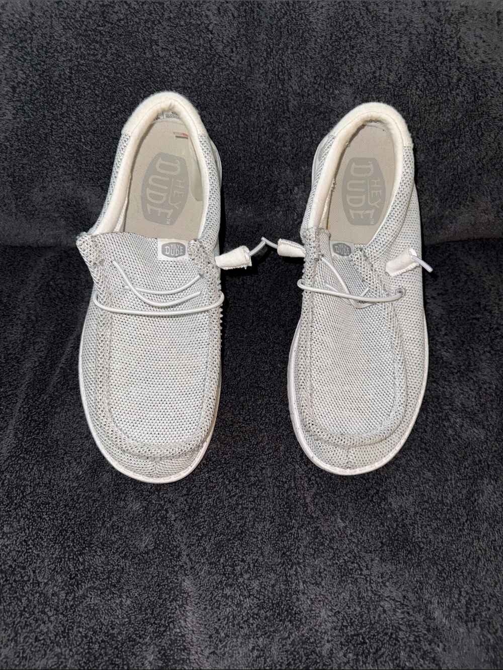 Hey Dude Men's Slip-On Loafers in Light Gray